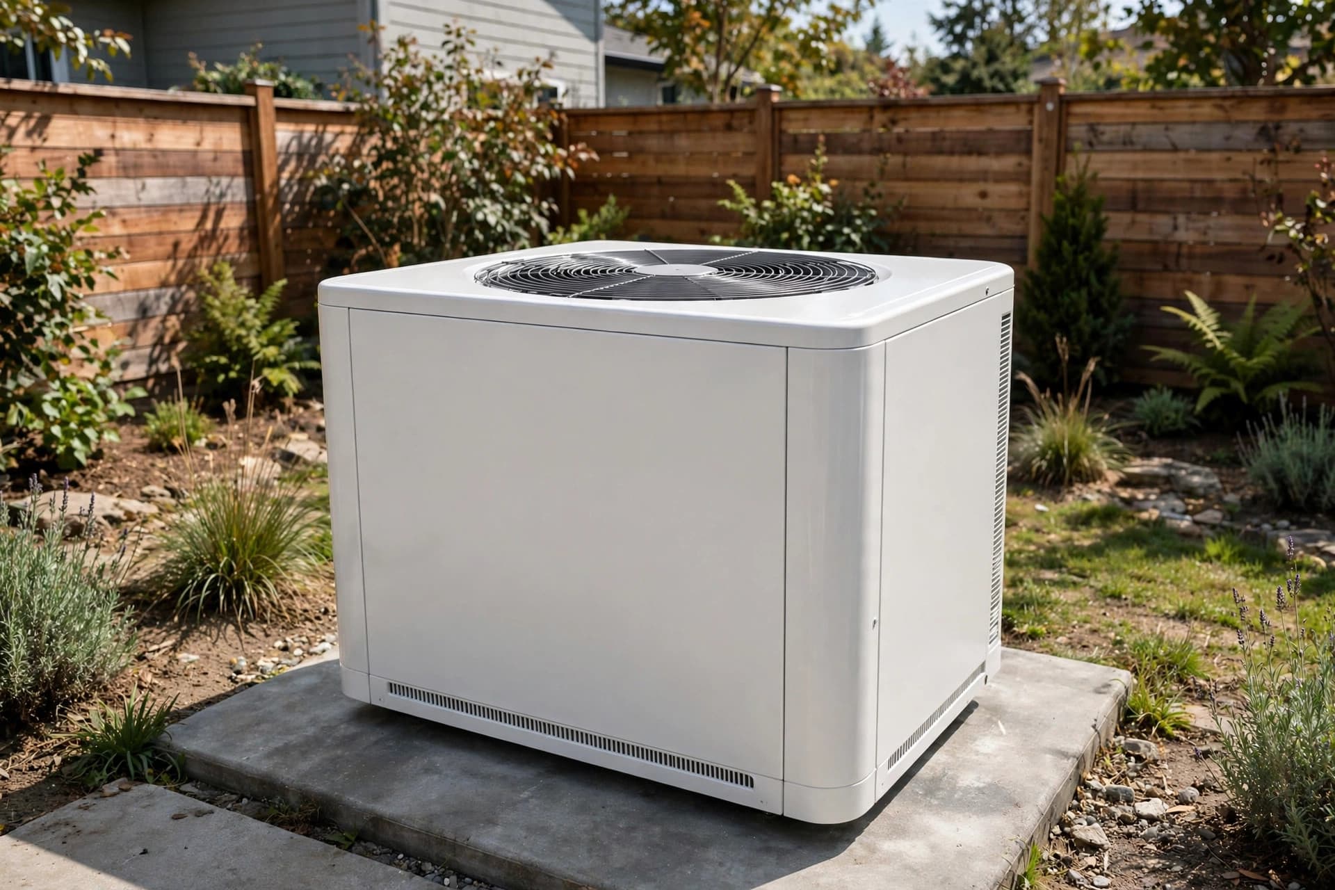 Brand new modern outdoor air conditioner condenser unit