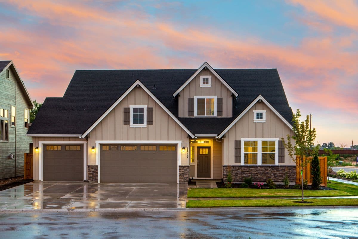 Classic American home exterior