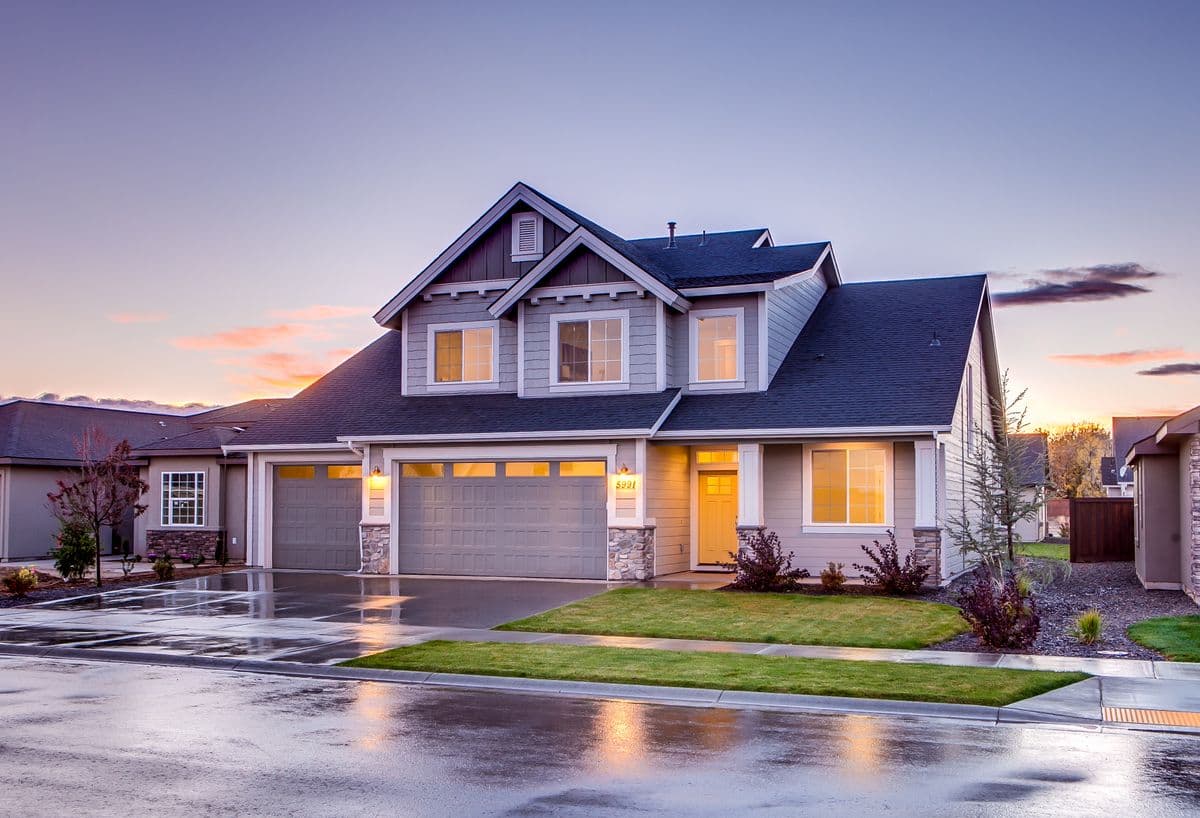 Modern home with efficient heating and cooling